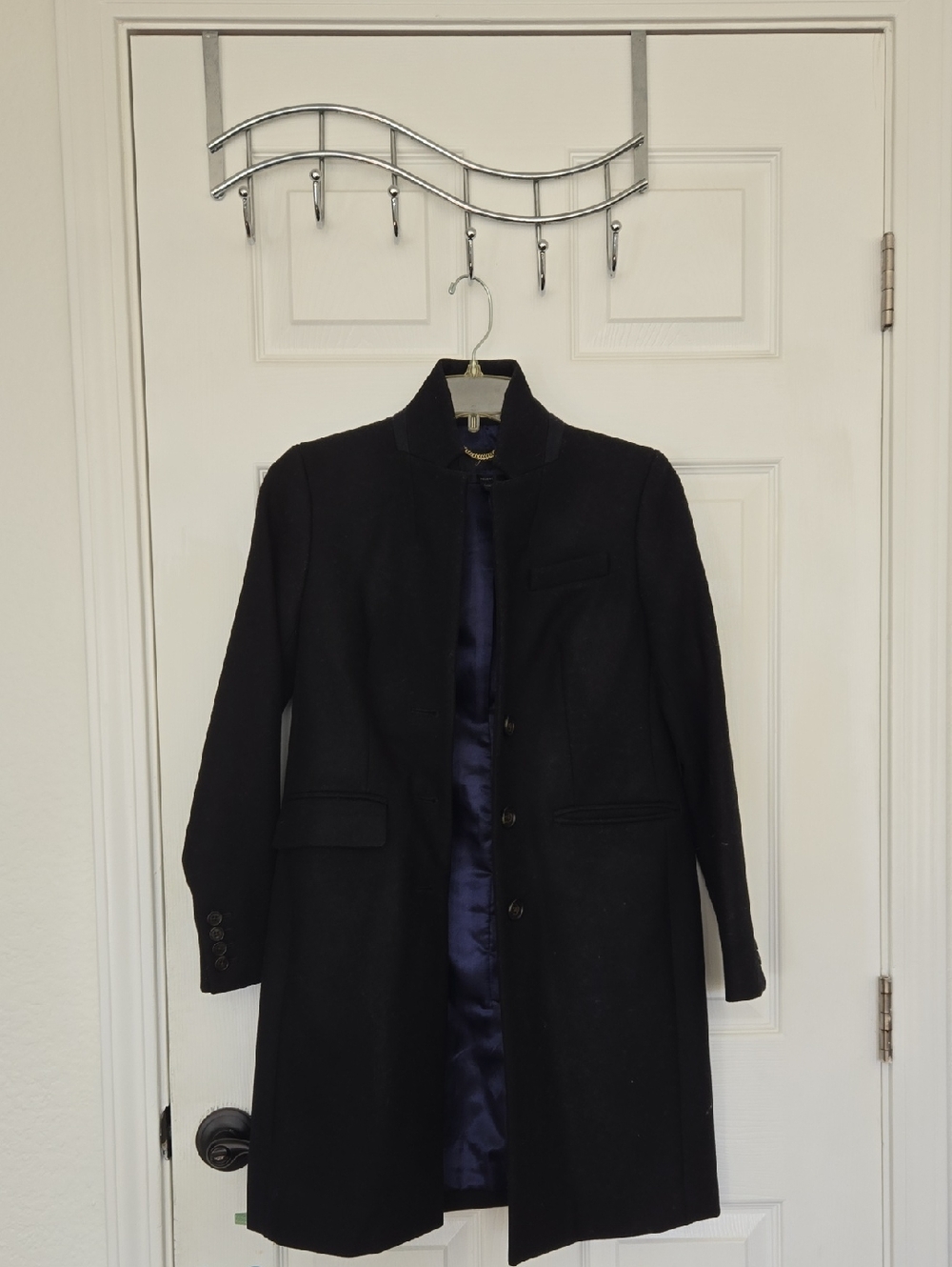 J. Crew Black Women's Wool Coat